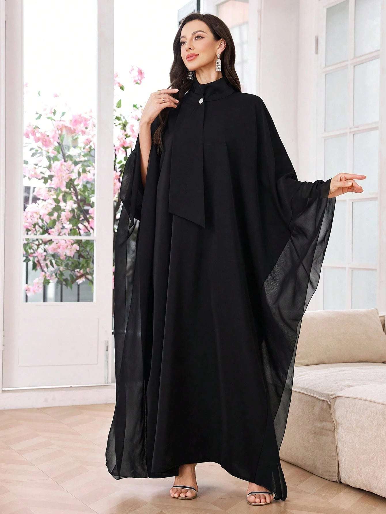 Al Najma Women'S Turkish Kaftan & Arabic Traditional Maxi Dress, Modest