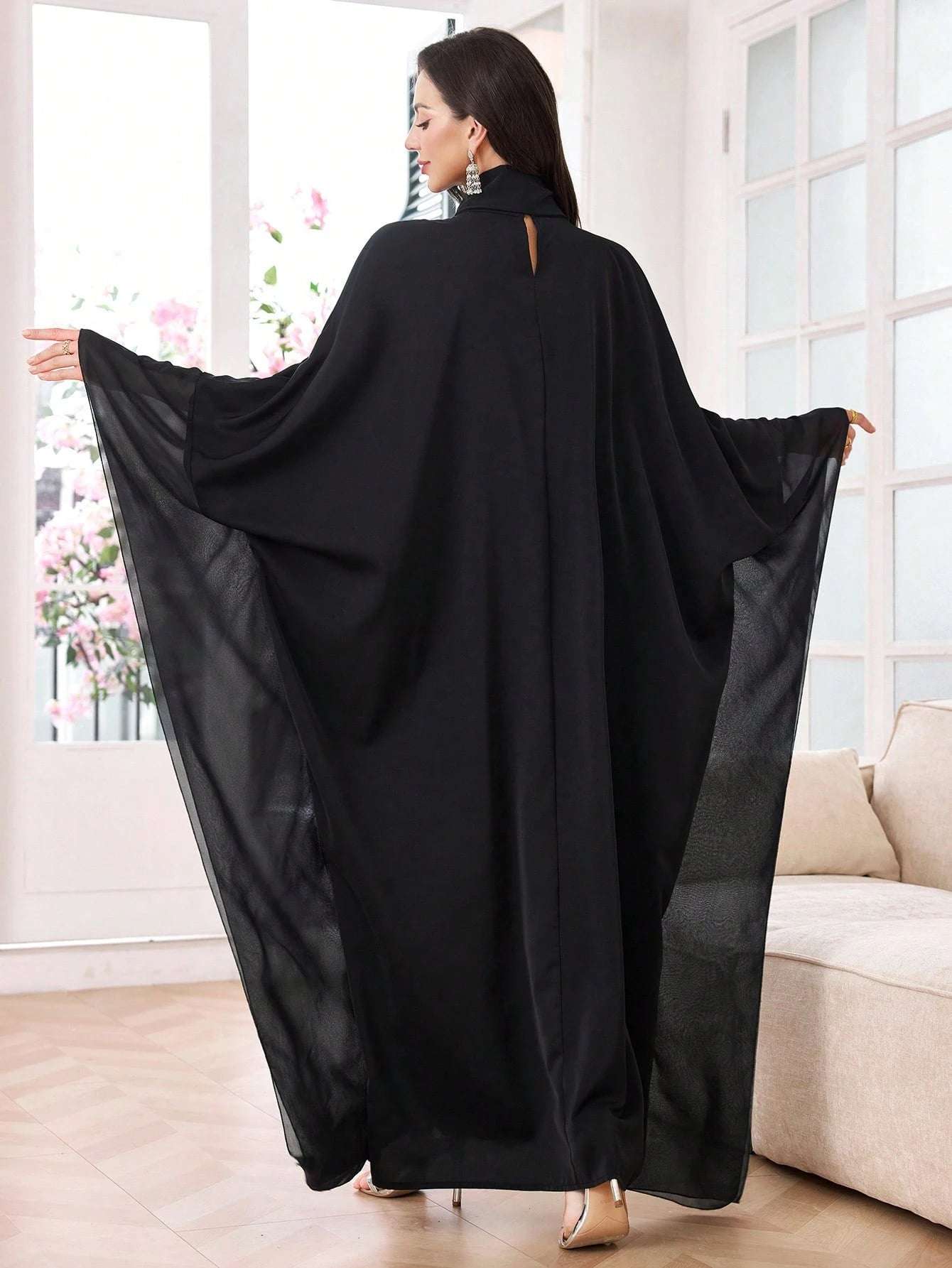 Al Najma Women'S Turkish Kaftan & Arabic Traditional Maxi Dress, Modest