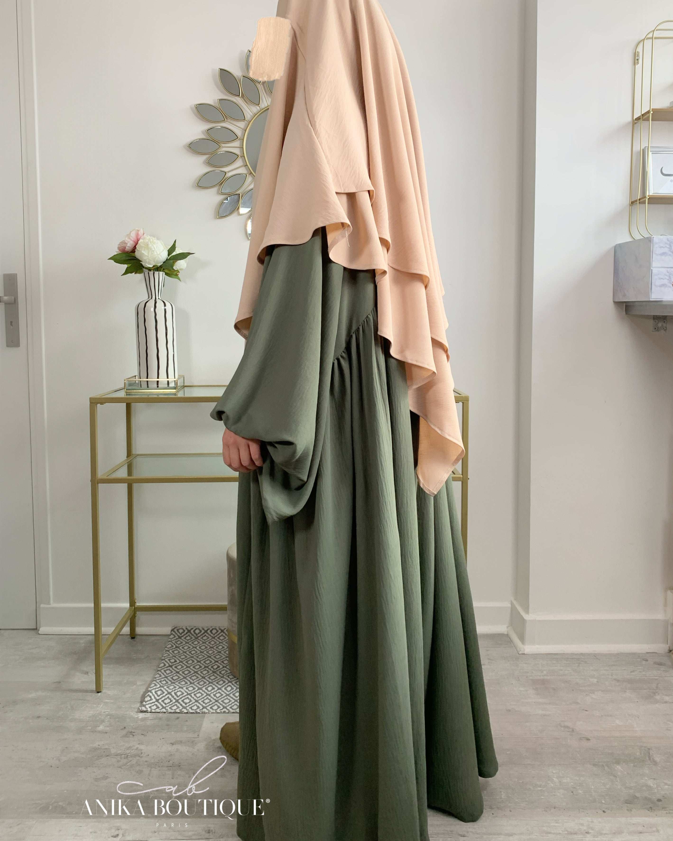 Abaya NOURA Manches Bouffantes