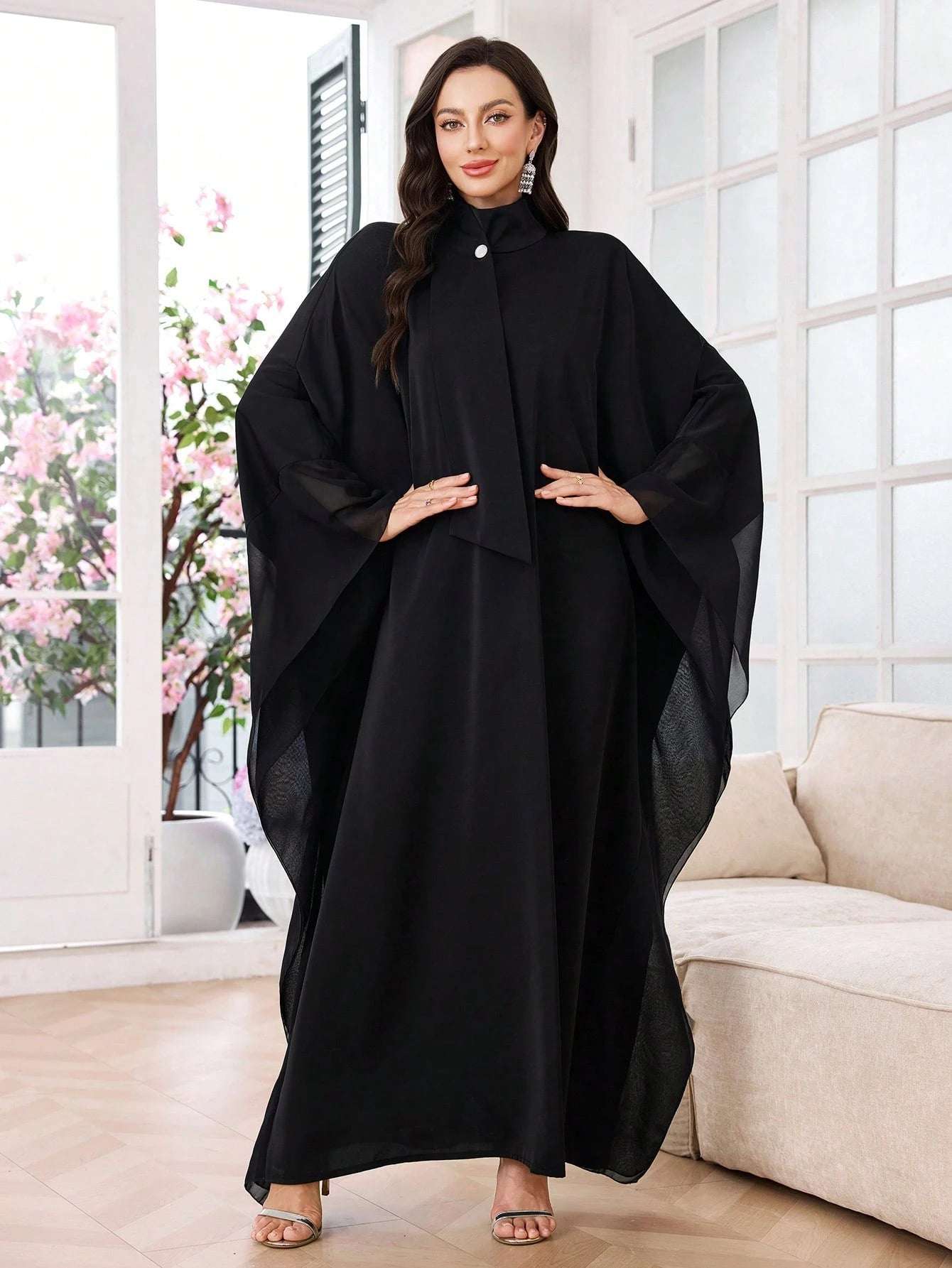 Al Najma Women'S Turkish Kaftan & Arabic Traditional Maxi Dress, Modest