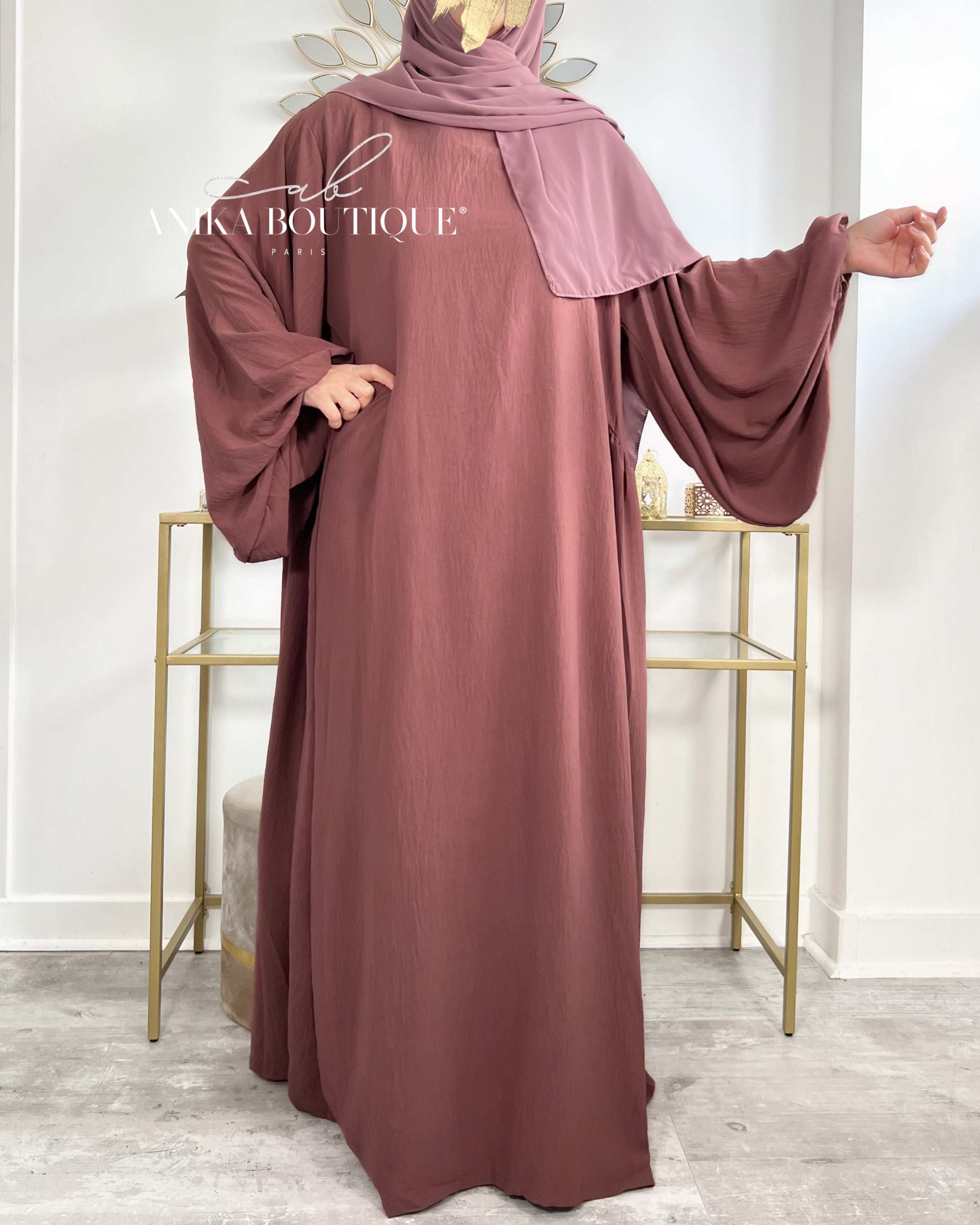 Abaya NOURA Manches Bouffantes