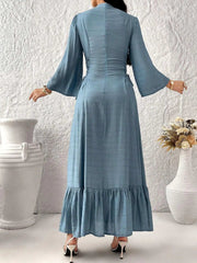 ZAYNAO Al Najma Women'S Printed Simple Daily Wear Arabian Modest Dress, Elegant Long Sleeve Side Tie up Full Length Jalabiya Kaftan Modest Dress for Casual Daily/Evening/Family Party/Event Al Najma Women'S Printed Simple Daily Wear Arabian Modest Dress, Elegant Long Sleeve Side Tie up Full Length Jalabiya Kaftan Modest Dress for Casual Daily/Evening/Family Party/Event