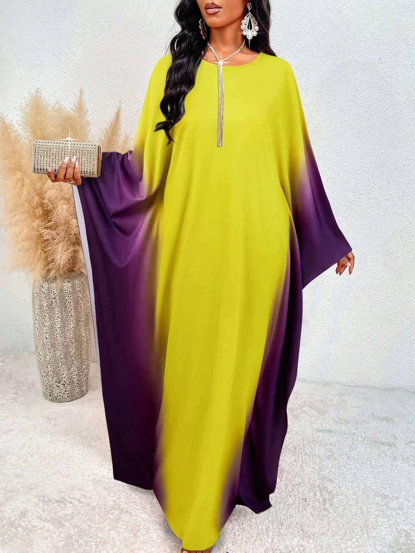 ZAYNAO Purple / M SOLERSUN Women'S Gradient Loose Fit Dress 313105764785 97278576-9c92-486b-8d77-ff54440068ea SOLERSUN Women'S Gradient Loose Fit Dress