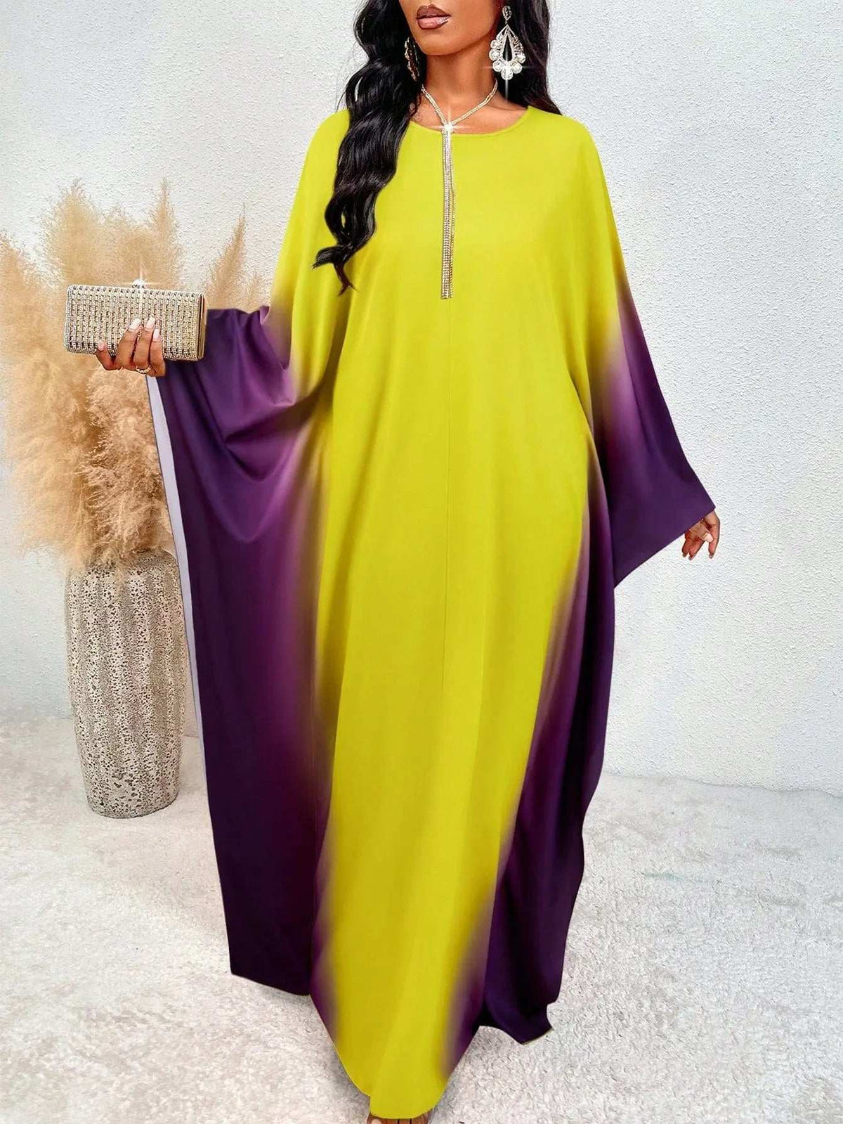 ZAYNAO Purple / M SOLERSUN Women'S Gradient Loose Fit Dress 313105764785 97278576-9c92-486b-8d77-ff54440068ea SOLERSUN Women'S Gradient Loose Fit Dress